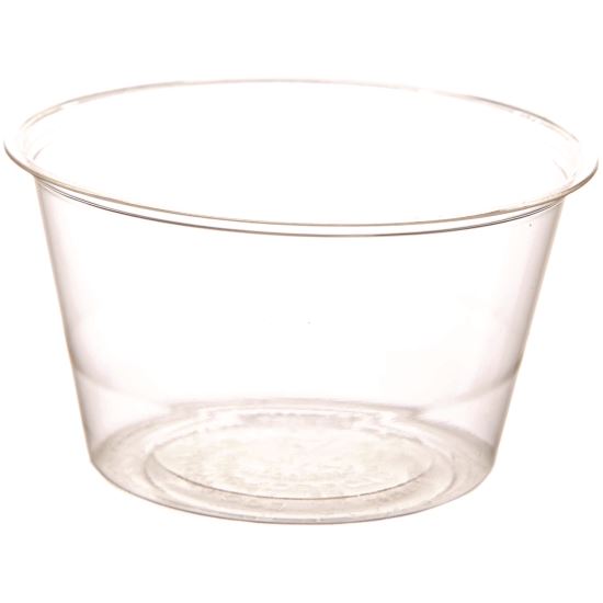 Renewable and Compostable Portion Cups, 3 oz, Plastic, Clear, 100/Pack, 20 Packs/Carton1