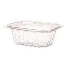 Renewable and Compostable Rectangular Deli Containers with Lid, 12 oz, 2 x 4 x 2, Clear, Plastic, 100/Pack, 3 Packs/Carton1