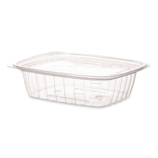 Renewable and Compostable Rectangular Deli Containers with Lid, 24 oz, 4 x 5.5 x 2, Clear, Plastic, 50/Pack, 4 Packs/Carton1