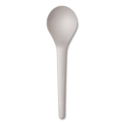 Plantware Compostable Soup Spoon, Heavyweight, Plastic, White, 50/Pack, 20 Packs/Carton1