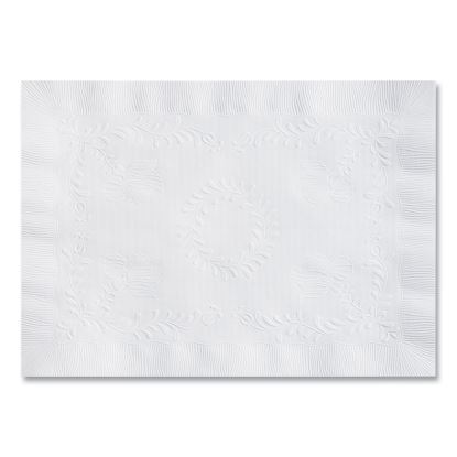 Anniversary Embossed Placemats, 10 x 14, White, 1,000/Carton1