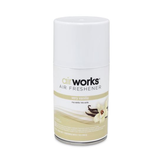 AirWorks Metered Aerosol Spray, Very Vanilla, 7 oz, 12/Carton1