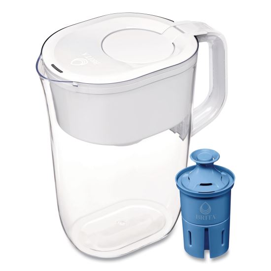 Tahoe Water Pitcher with Elite Filter, 10 Cups, Bright White, 2/Carton1