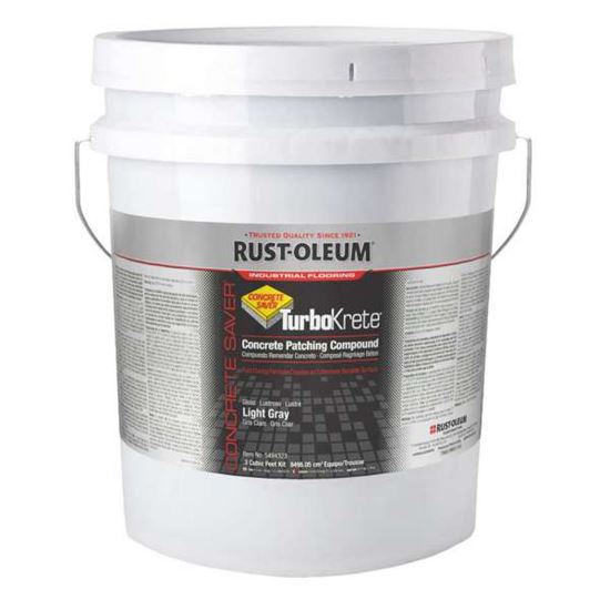 Concrete Saver TurboKrete Concrete Patching Compound Kit, Large, 3.49 gal Kit-Storage Bucket, Light Gray1