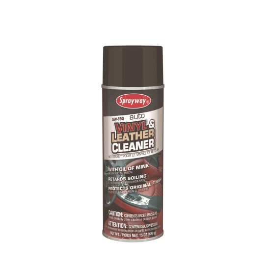 Vinyl and Leather Cleaner, Leather Scent, 15 oz Aerosol Spray, 12/Carton1