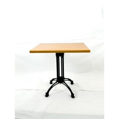 Solid Wood Tables, Cast Iron Base, Square, 36w x 36d x 29.75h, Natural1