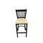 Cobra Series Barstool, Supports Up to 300 lb, 28.5" Seat Height, Taupe Seat, Black Back, Black Base1