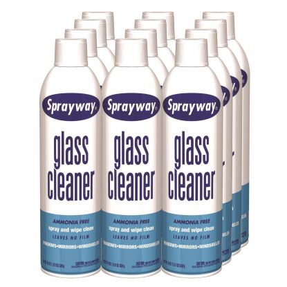 Glass Cleaner, 19 oz Aerosol Spray, 12/Carton1