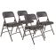 1300 Series Premium Vinyl Upholstered Triple Brace Double Hinge Folding Chair, Supports 500 lb, Blue Seat/Back/Base, 4/Pack1
