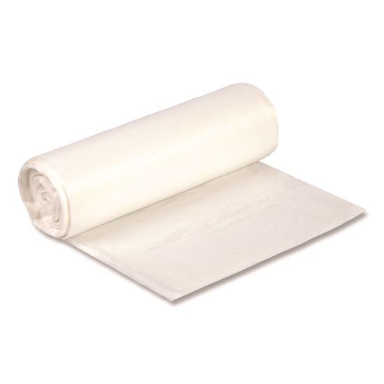 High-Density Can Liners, 16 gal, 8 mic, 24 x 33, Natural, Perforated Roll, 1,000/Carton1