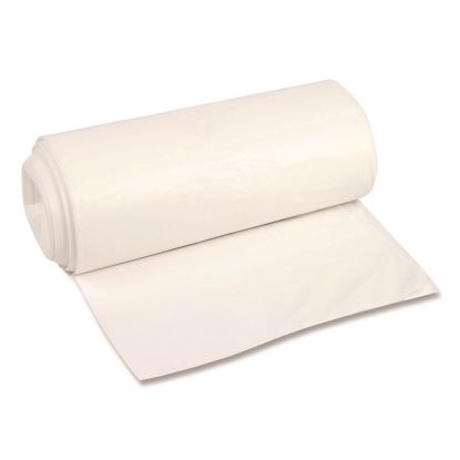 High-Density Can Liners, 45 gal, 22 mic, 40 x 48, Natural, Perforated Roll, 150/Carton1