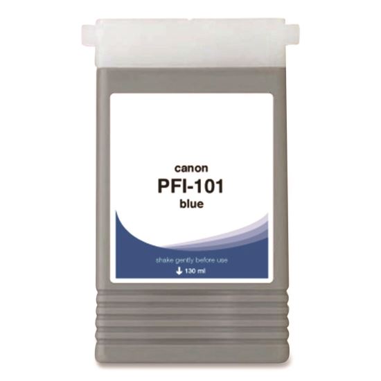 Compatible Blue Ink, Replacement for PFI-101 (0891B001AA), 130 mL1