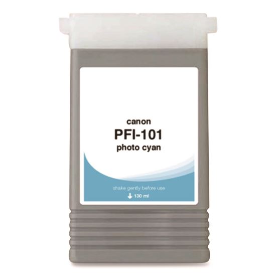 Compatible Photo Cyan Ink, Replacement for PFI-101 (0887B001AA), 130 mL1