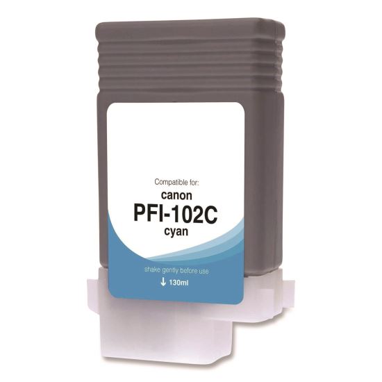 Compatible Cyan Ink, Replacement for PFI-102 (0896B001), 130 mL1