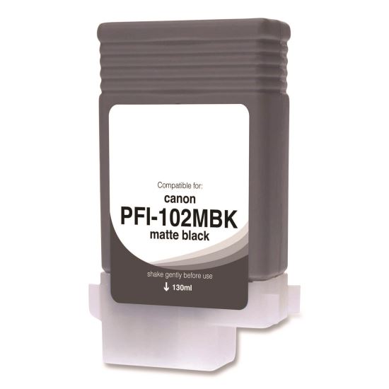 Compatible Matte Black Ink, Replacement for PFI-102 (0894B001), 130 mL1