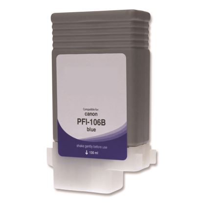 Compatible Blue Ink, Replacement for PFI-106 (6629B001AA), 130 mL1