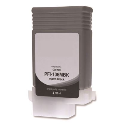 Compatible Matte Black Ink, Replacement for PFI-106 (6620B001AA), 130 mL1