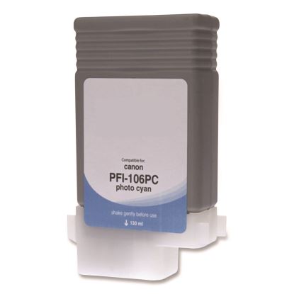 Compatible Photo Cyan Ink, Replacement for PFI-106 (6625B001AA), 130 mL1