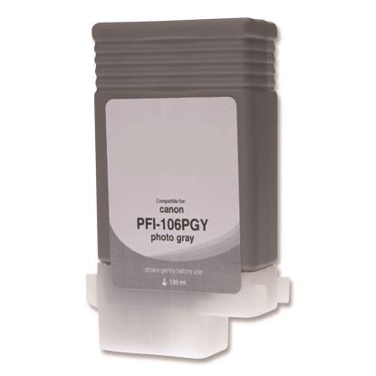 Compatible Photo Gray Ink, Replacement for PFI-106 (6631B001AA), 130 mL1