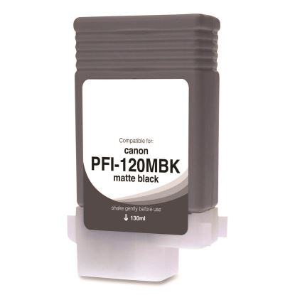 Compatible Matte Black Ink, Replacement for PFI-120 (2884C001), 130 mL1