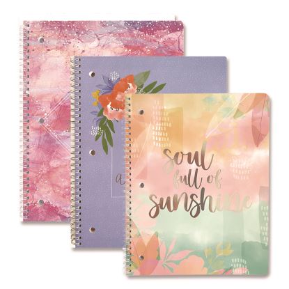 Silver Lining Hardcover Journal, Medium/College Rule, Randomly Assorted Cover Color, (80) 10 x 8.5 Sheets1