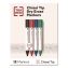 Tank Dry Erase Markers, Broad Chisel Tip, Assorted Colors, 12/Pack1