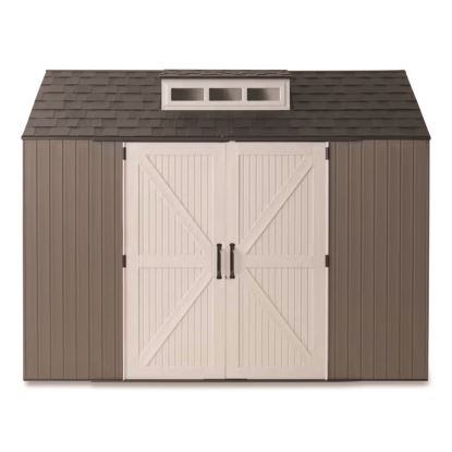 Storage Shed, 337 cu ft, 7 ft x 10 ft x 8 ft, Brown1