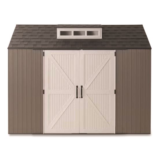 Storage Shed, 337 cu ft, 7 ft x 10 ft x 8 ft, Brown1