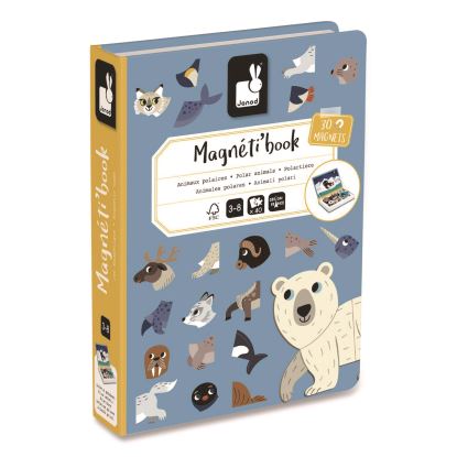 Magneti'books, Polar Animals, 40 Pieces (10 Cards, 30 Magnetic Shapes), Ages 3 to 81