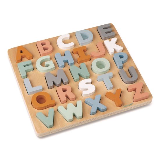 Sweet Cocoon, Double-Sided Chunky Alphabet Puzzle, Ages 2 to 61