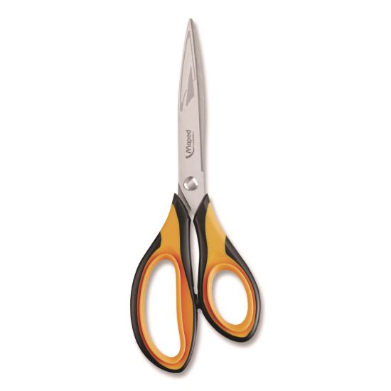 Ultimate Soft Grip Multipurpose Scissors, 8.25" Long, 4.5" Cut Length, Straight Orange/Black Handle1