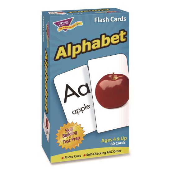 ESL and ELL Resources Alphabet Flash Cards, 3" x 3", Multicolor, 80 Cards/Set1