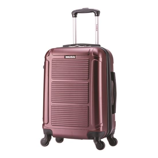 Pilot Hard Side Carry-On Suitcase, Four-Wheeled Spinner, 14.37 x 8.86 x 21.46, Wine1