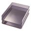 Letter Tray, 1 Section, Letter Size Files, 10.16" x 12.8" x 2.76", Gray, 2/Pack1