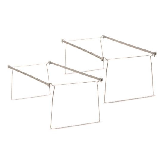 Steel Hanging Folder Drawer Frame, 1 Section, Letter Size, 23" to 27" Long, Gray, 2/Pack1