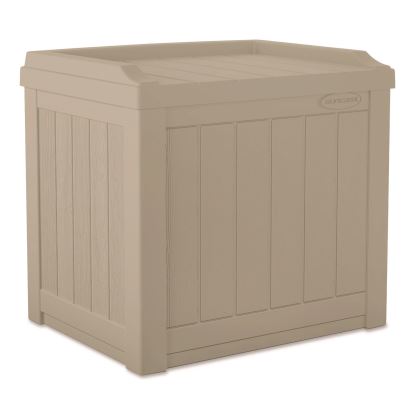 Small Deck Box with Storage Seat, 2.94 cu ft, 22 x 17 x 20.5, Light Taupe1