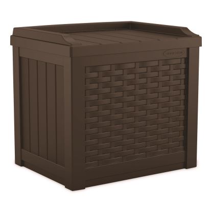 Small Deck Box with Storage Seat, 2.94 cu ft, 22 x 17 x 20.5, Java1