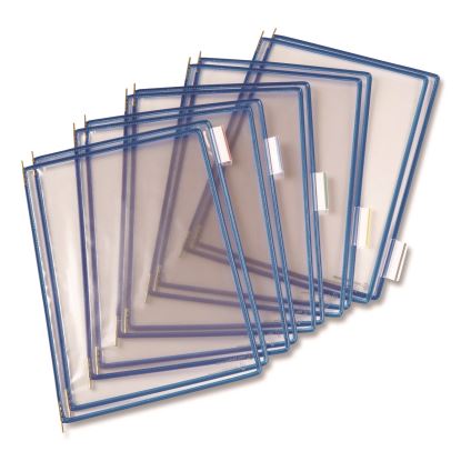 Pivoting Pockets, 1 Section, Blue, 10/Pack1