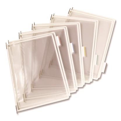 Pivoting Pockets, 1 Section, White, 10/Pack1