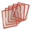 Pivoting Pockets, 1 Section, Red, 10/Pack1