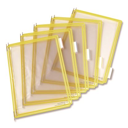 Pivoting Pockets, 1 Section, Yellow, 10/Pack1