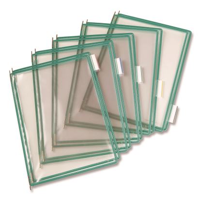 Pivoting Pockets, 1 Section, Green, 10/Pack1