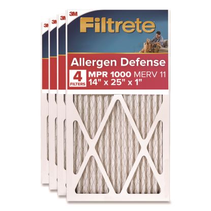 Allergen Defense Air Filter, 12 x 25, 4/Carton1