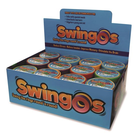 Swingos Fidget Toy, Small, Assorted Colors, 24/Carton1