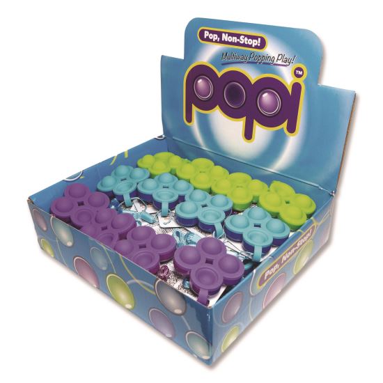 Popi Fidget Toy, Small, Assorted Colors, 24/Carton1