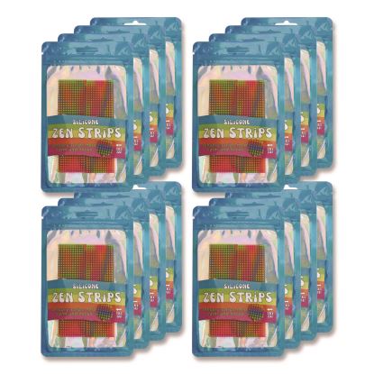 Silicone Zen Strips, Multicolor, 2/Pack, 24 Packs/Carton1