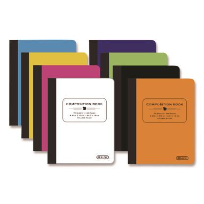 Poly Cover Composition Books, Medium/College Rule, Randomly Assorted Cover Color, (70) 9.75 x 7 Sheets1