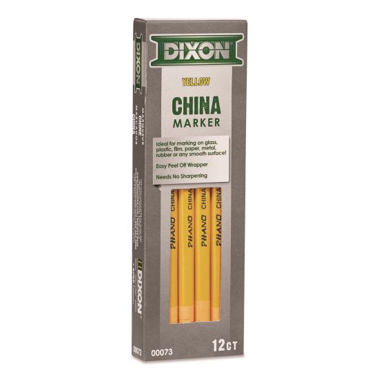 China Marker, Yellow, 12/Pack1