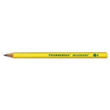 Ticonderoga Beginners Woodcase Pencil with Microban, HB (#2), Black Lead, Yellow Barrel, Dozen1