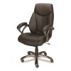 Ramsey Bonded Leather Manager Chair, Supports Up to 275 lb, 18.6" to 22.5" Seat Height, Black Seat/Back, Black Base2